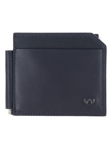 Golden Head Polo Geldbörse Leder 10 cm Geldscheinklammer marineblau