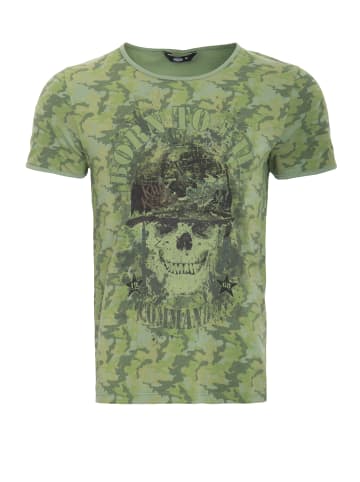 King Kerosin King Kerosin KING KEROSIN T-Shirt mit Print born to kill in Evergreen