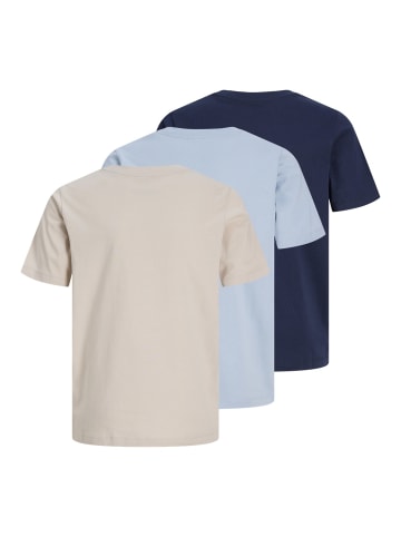 JACK & JONES Junior 3er Pack T-Shirts JJGRAYSON Junior in moonbeam