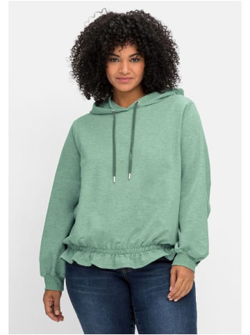 sheego Sweatshirt in salbeigrün