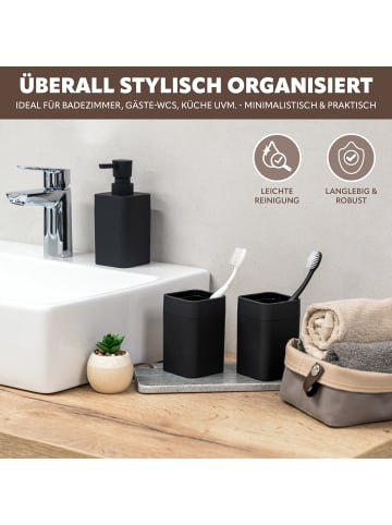 bremermann Badezimmer-Set SAVONA, Soft-Touch, eckig
