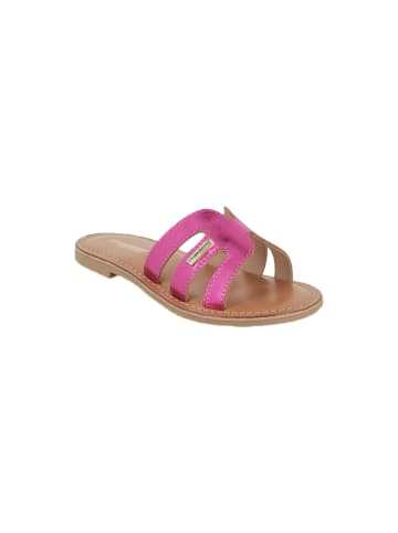 Les Tropéziennes par M Belarbi Flache Ledersandalen für Kinder „Bali“ Rose