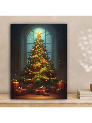 MuchoWow Leinwand Bilder Grün