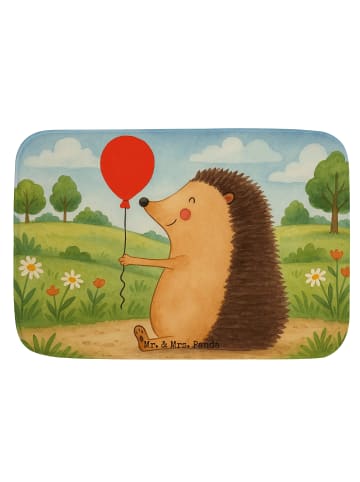 Mr. & Mrs. Panda Badteppich Igel Luftballon Design ohne Spruch in Weiß
