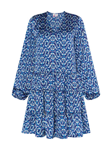 IZIA Damen Kleid in Blau Mehrfarbig