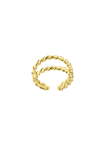 Alexander York Ear Cuff TWISTED DOUBLE LINE in Gold