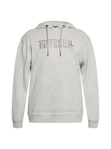 TUFFSKULL Sweatshirt in Hellgrau Melange