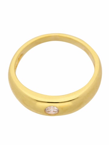 Adeliás 585 Gold Anhänger Taufring mit Zirkonia Ø 11,2 mm in gold