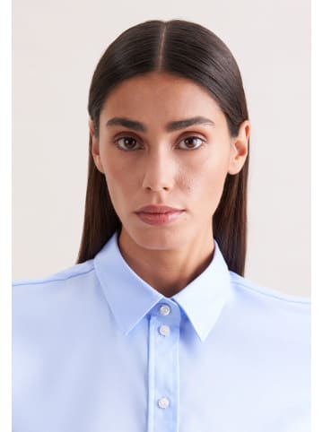 Seidensticker Klassische Bluse Regular in Mittelblau