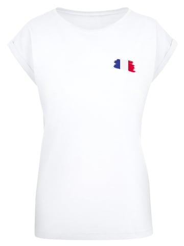 F4NT4STIC T-Shirt France Frankreich Flagge Fahne in weiß