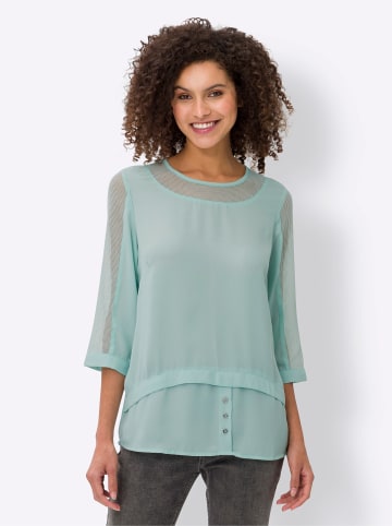 Heine 2-in-1-Bluse in kalkmint