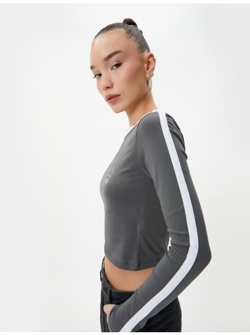 KOTON T-shirt in Anthrazit