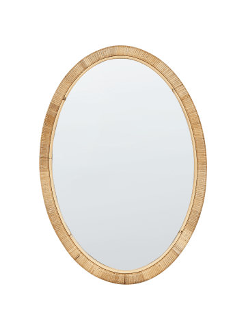 Beliani Wandspiegel FOISSY in Naturfarben - (W) 50 x (H) 70 x (L) 2 cm Vertikal