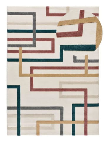 Atticgo Kurzflor-Teppich KARISMA in mehrfarbig