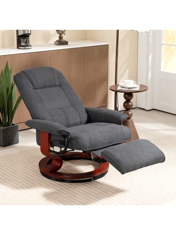 HOMCOM Relaxsessel-87L x 78B x 100H cm-Grau
