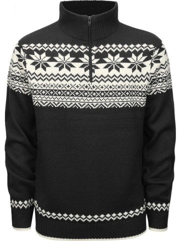 Brandit Strickjacke / Cardigan "Norwegian Troyer" in Schwarz