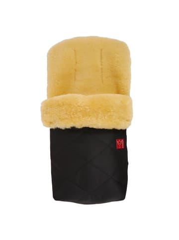 Kaiser Lammfell-Fußsack Natura - Schwarz in schwarz