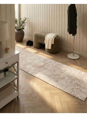 Beliani Läufer TARSUS in Beige - (W) 80 x (L) 300 cm