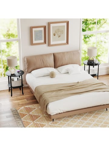 COSTWAY Couchtisch Höhenverstellbar in Schwarz