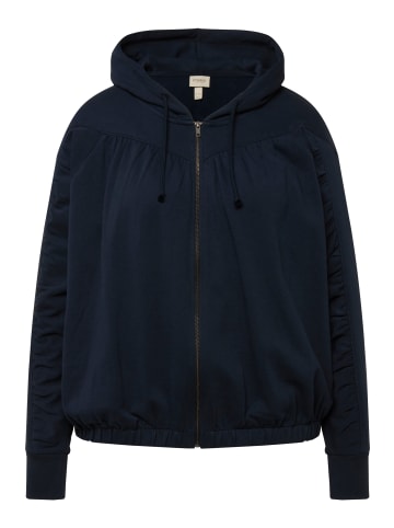 Ulla Popken Sweatjacke in marine