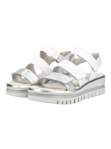 Gabor Sandalen in Silber/Weiß