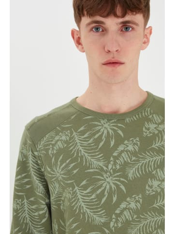 BLEND Sweatshirt Blend Sweatshirt mit Allover print - 20712128  Sweatpulli in dunkelgrün