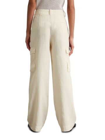 Marc O'Polo Leinen-Cargopants straight in Beige