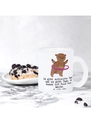 Mr. & Mrs. Panda Tasse Bär Hula Hoop mit Spruch in Transparent