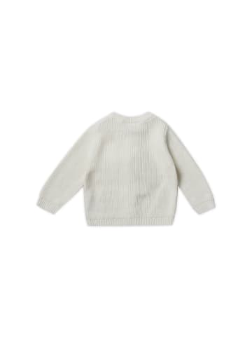 Stellou & friends Strickjacke fein gerippt in white