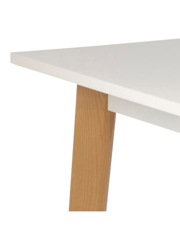 ebuy24 Schreibtisch Raven Weiß 117 x 58 cm