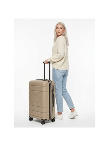 Redolz Essentials 11 4 Rollen Trolley 66 cm mit Dehnfalte beige