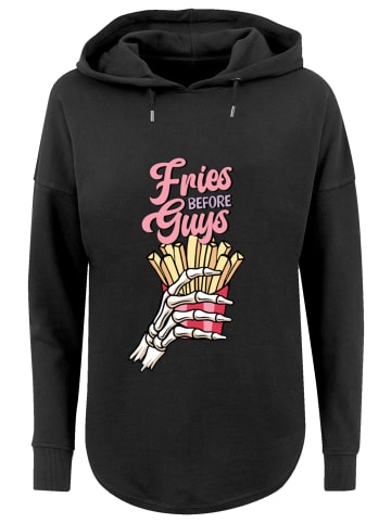 F4NT4STIC Oversized Hoodie Anti Valentinstag Fries in schwarz
