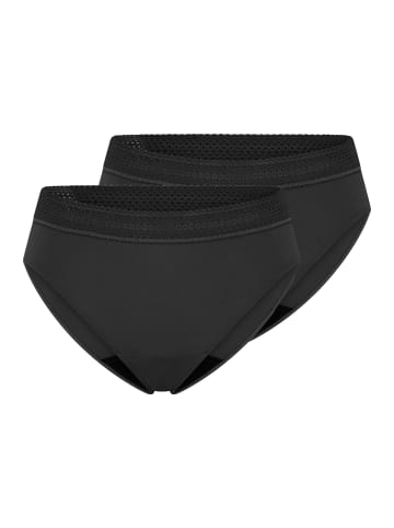 Schiesser Perioden Slip Care Cotton in Schwarz