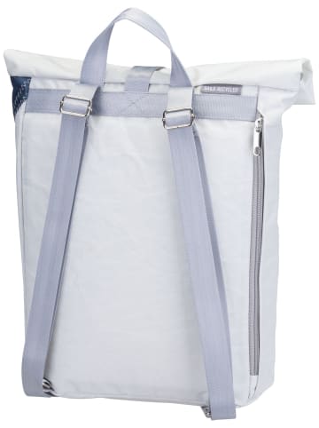 360 grad Rucksack Möwe in Weiß/Streifen Blau/Zahl Grau