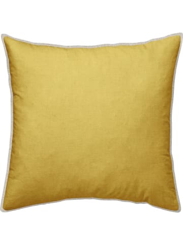 Erwin Müller Nicky-Velours, Samt Kissenhülle in curry