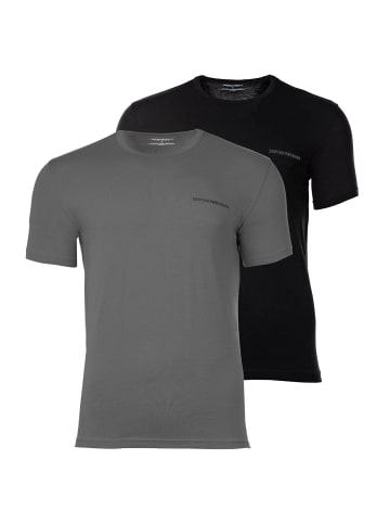 Emporio Armani T-Shirt 2er Pack in Schwarz/Grau
