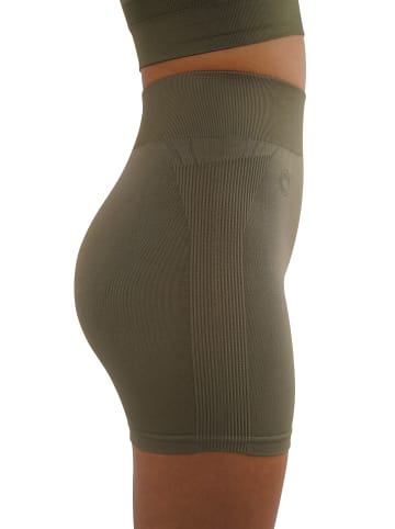 Stark Soul® Kurze Sport Leggings Seamless Sporthose in olive