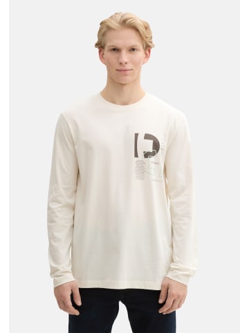 Tom Tailor Longsleeve in weiß
