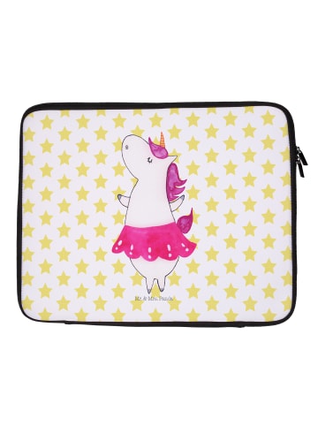 Mr. & Mrs. Panda Notebook Tasche Einhorn Ballerina ohne Spruch in Weiß