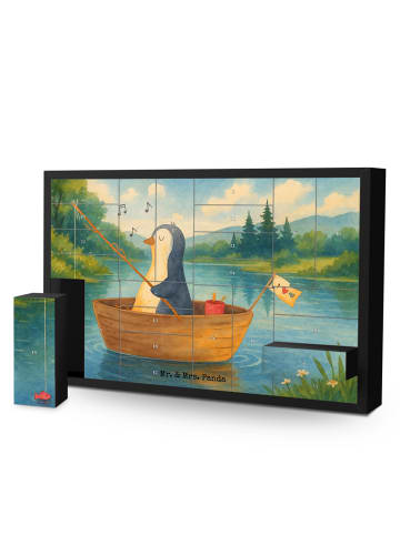 Mr. & Mrs. Panda Befüllbarer Adventskalender Pinguin Angelboot D... in Weiß