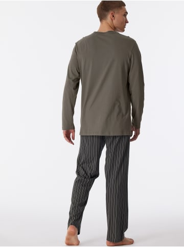 Schiesser Pyjama Comfort Nightwear in Taupe