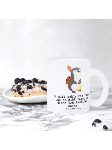 Mr. & Mrs. Panda Tee Tasse Pinguin Ausflug mit Spruch in Transparent