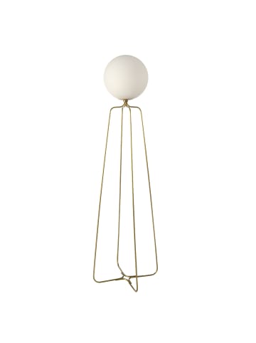 Angel Cerdá Stehleuchte 8047 in Weiß / Gold – (B)37 x (H)35 x (T)170 cm