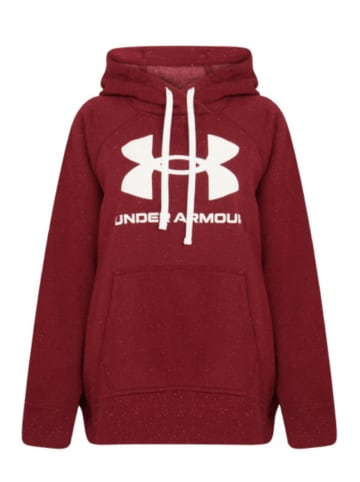 Under Armour Hoodie Rival Fleece Logo in Rot