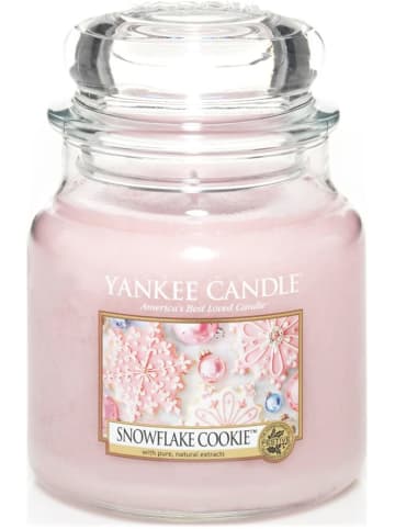 Yankee Candle Duftkerze Snowflake Cookie Medium Jar in Rosa