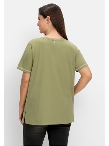 sheego Shirt in hellkhaki