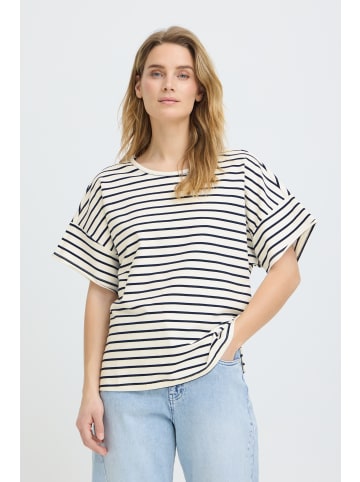 Pulz Kurzarm-Bluse PZCAMILLA Loose fit in Black Beauty