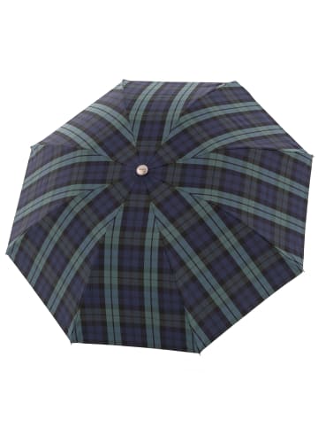 doppler Manufaktur Zürs Rancher Taschenschirm 44 cm blau-grün