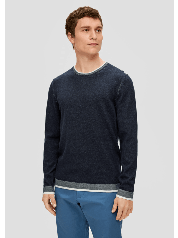 S. Oliver Strickpullover langarm in Blau