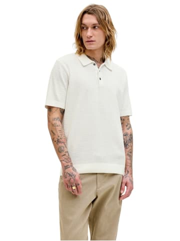 Jack & Jones Poloshirt JPRBLURILEY KNIT in Weiß